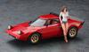 Hasegawa Lancia Stratos HF Stradale Girls Figure Plastic Model 20543 1/24 w/Italian
