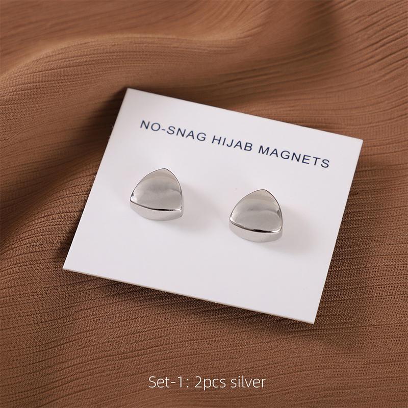 Matte Magnet Hijab Pins for Muslim Headscarf Women Scarf Magnetic Button Shawls Magnetic Brooch Ramadan Islamic Turban Fingdings