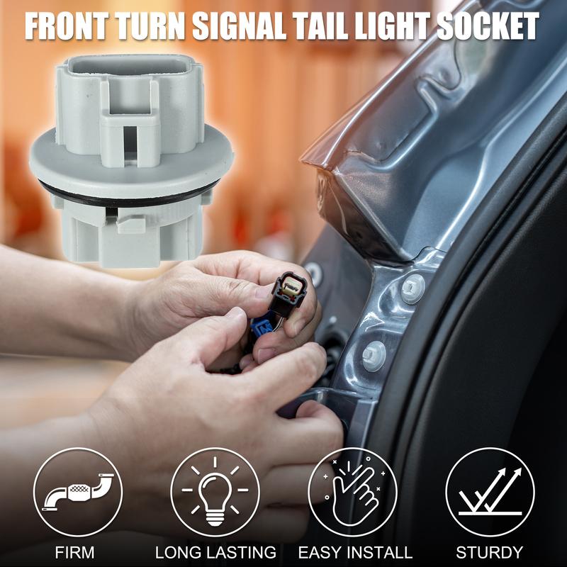 X Autohaux 4 Pcs Front Turn Signal Tail Light Socket for Toyota Tacoma No.9007560060