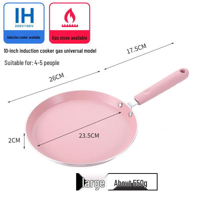 Non-stick Maifan Stone Frying Pan for Home, Flat-Bottomed Pancake Pan, Gas Stove Compatible