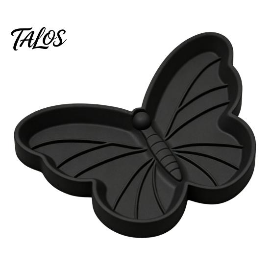 Ceramic Ring Holder Cute Butterfly Jewelry Tray, Vanity Dish for Earrings Necklaces Keys, Exquisite Organizer Elegant Desktop Bedroom Entryway,