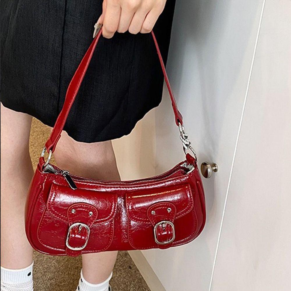 Korean Style Y2K Underarm Bag Two Ways to Carry Armpit Totes Bags Cross Body Shoulder Bags  Girls