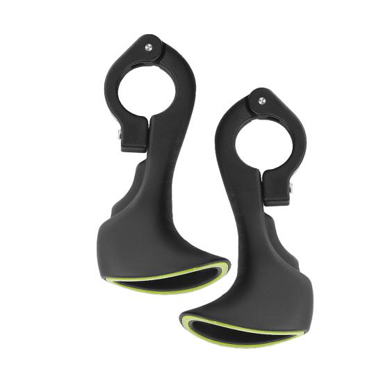 

1 Pair Bike Handlebar Grips Ergonomic Shape Ultralight Wear Resistant Mountain Bike Handle Bar Grips Replacement Parts чёрный