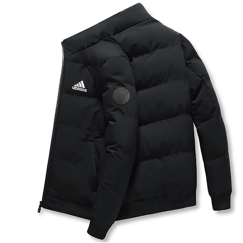 Cross Letter Men's Lightweight Winter Cotton Padded Stand Collar Jacket