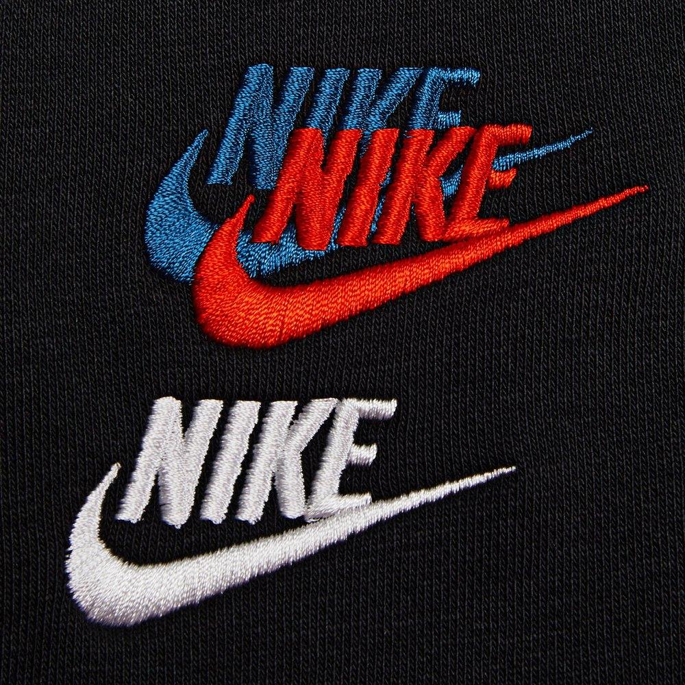 Nike Módní Všestranný Pohodlný Odolný S Dlouhým Rukávem Kalhoty Ležérní Sportovní Oblek Unisex oblek Černý DJ6915-010+CK6366-010