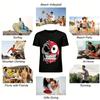 Dark Skull Ripped Smile Print Cool Street Style Short Sleeve T-shirt Pure cotton T-shirt