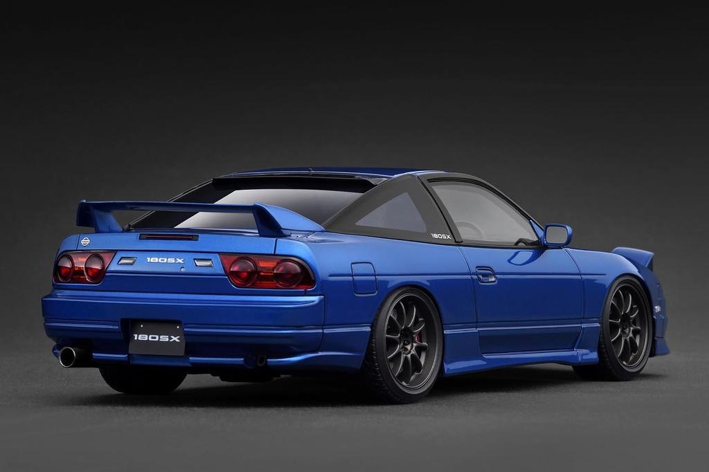 ignition model scale Nissan 180SX TYPE X Blue Metallic finished product IG3766 TK.Company 1/18 (RPS13)