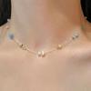 Bohemian Fish Line Beads Choker Candy Color Beach Jewelry Summer Clavicle Necklace For Women Charm Invisible Fishing Line Choker