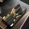 Wood Grain & Gold Phoenix phone case glass s26 ultra case s25 ultra case for Samsung Galaxy S26 S25 S24 S23 S22 FE Ultra Plus