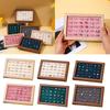 Elegant Jewelry Display Tray Convenient Accessories Holder Plate Dustproof Earrings Necklaces Bracelets Organizer