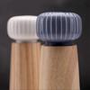 Salt And Pepper Mill Set - Wood And Ceramic Pepper Grinder Spice Mill With Adjustable Coarseness, 17.5 Cm (with Tray) - shang jue