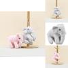 Charming Elephant Plush Keychain Cute Stuffed Animal Doll Perfect For Bag Accessories