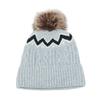 Temu Autumn and Winter New Wool Hat 8-figure Braid Wave Knitted Hat Velvet Ski Hat Women's Winter