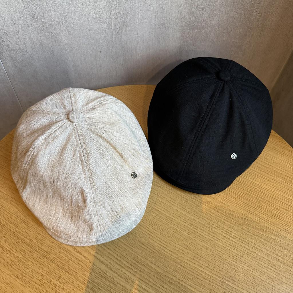 Vintage Cotton Linen Cap With Adjustable Fit For Summer Sun Protection