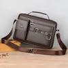 Shoulder Bag Adjustable Strap Waterproof Solid Color Lightweight Large Capacity Crossbody Bag for Business
