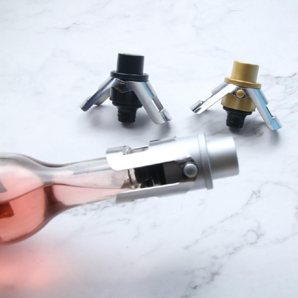 2 Stück Integrierte Druckpumpe Champagnerverschluss mit Zeitstempel Weinflaschenverschluss Weinverschluss Kneipe