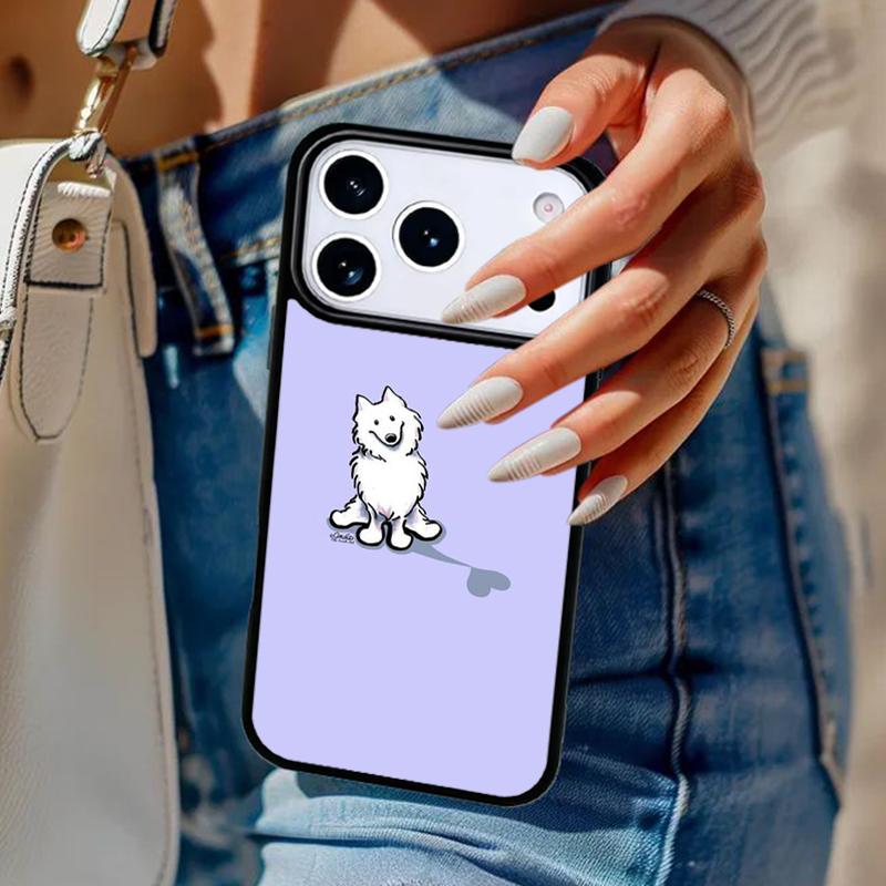 

Samoyed Puppy Phone Case For iPhone 17 Air 14 15 13 12 Max Cover For Apple 16e 11 Pro Max Plus Coque iPhone 12or12pro