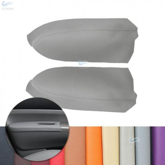For Toyota Prius 04-08 2009 NEW 2*Front Grey Leather Door Panel Armrest Cover