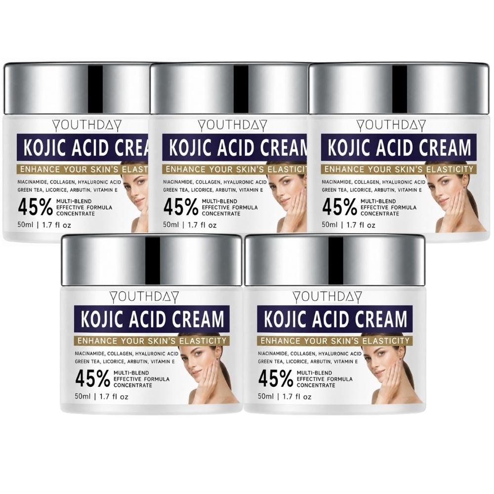 Kojic Acid Face Cream 50ml | Moisturizing Cream for Hydration, Uneven Skin Tone & Daily Skin Care, 5 Pack 50ml белый