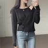 Korean Chic French-Inspired Knitted Two-Piece Sweater for Women’s Early Spring