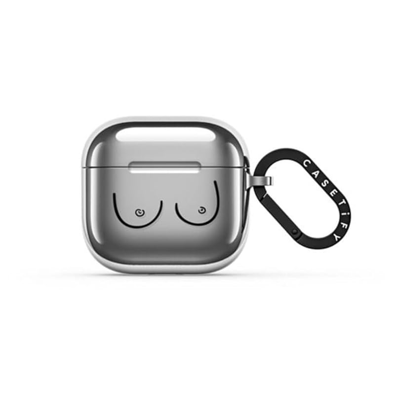 

CASETiFY mirror case AirPods 4 - Boobs silver