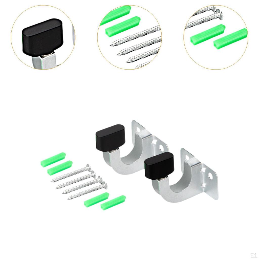 Garden Hose Reel Wall Mounted Hangers Water Cart Hooks with Screws, Multifunctional Storage