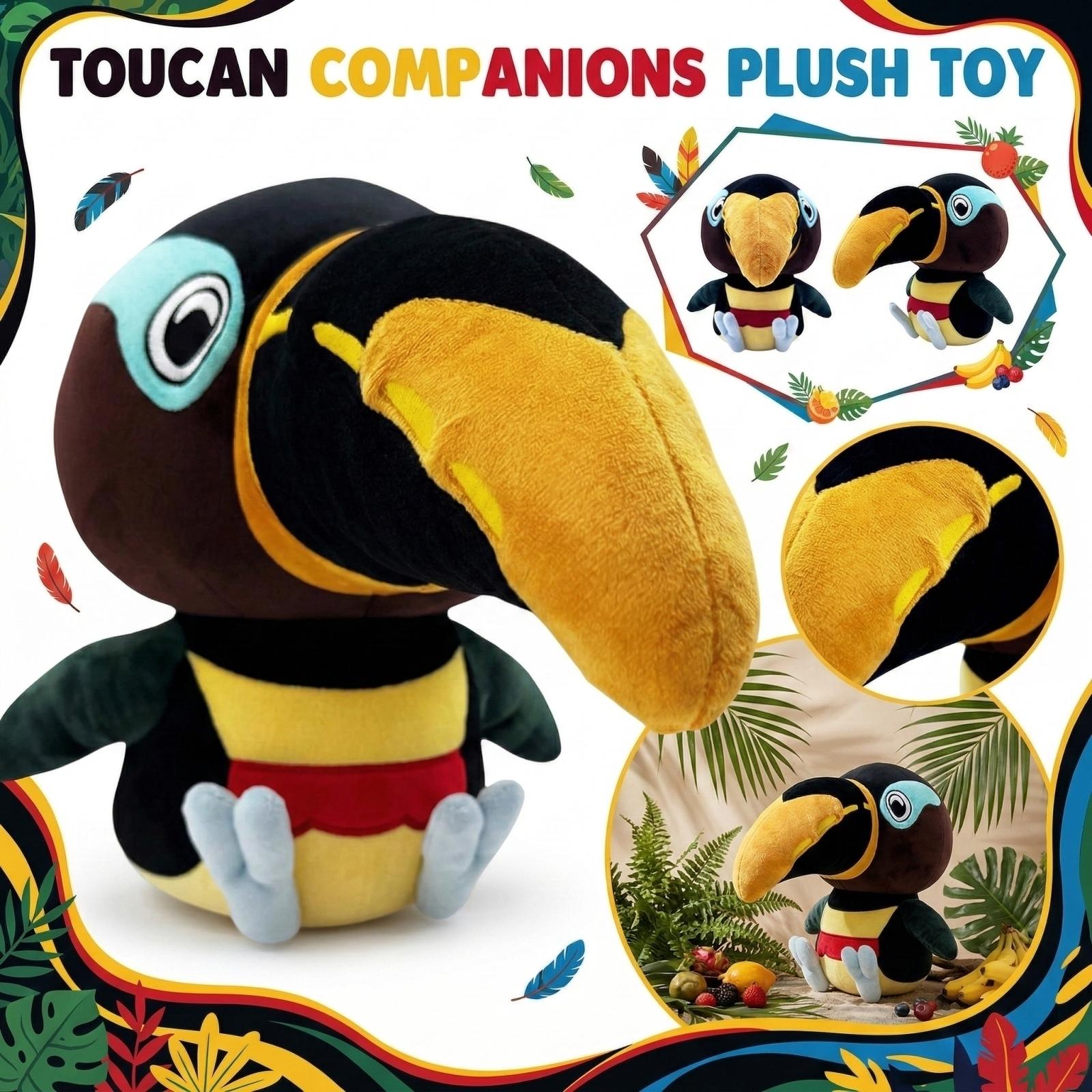 

Cute Cartoon Bird Stuffed Animal With Oversized Beak, Soft Plush Toy For Kids And Collectors One Size