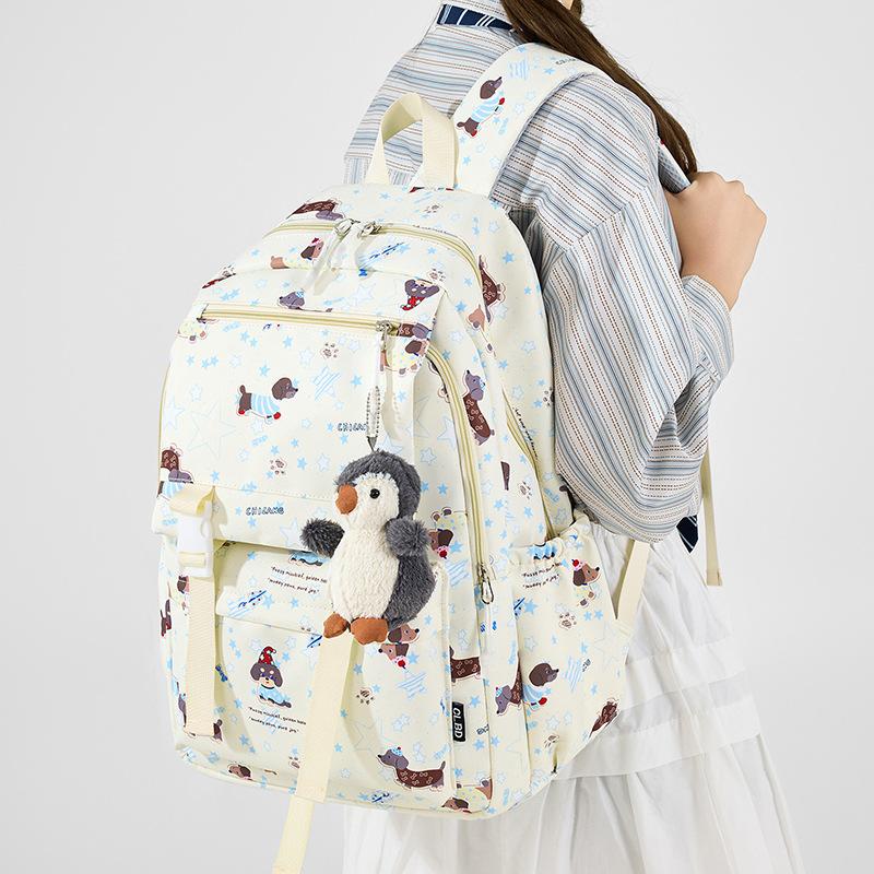 Japanese backpack female niche junior high school student schoolbag cute cartoon college student backpack large capacity student schoolbag синий