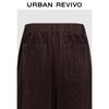 UR Women's Amber Brown Corduroy Wide-Leg Pants