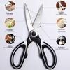 Multifunctional Stainless Steel Panda Kitchen Scissors for Chicken and BBQ