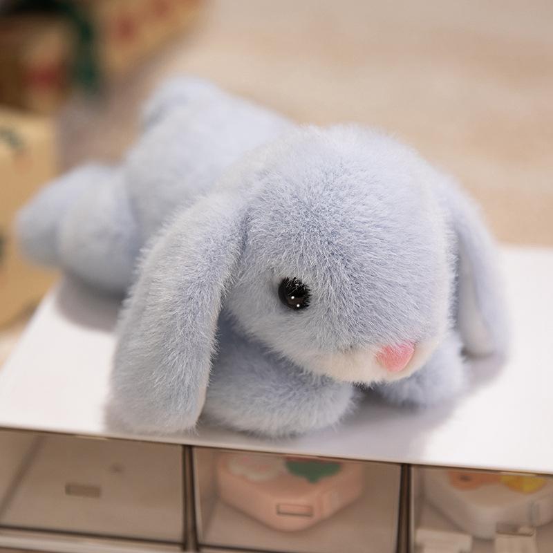 Cute Cute Fragrant Long-Eared Rabbit Doll Plush Toy Lying Down Little White Rabbit Doll Children Soothing Cloth Doll
