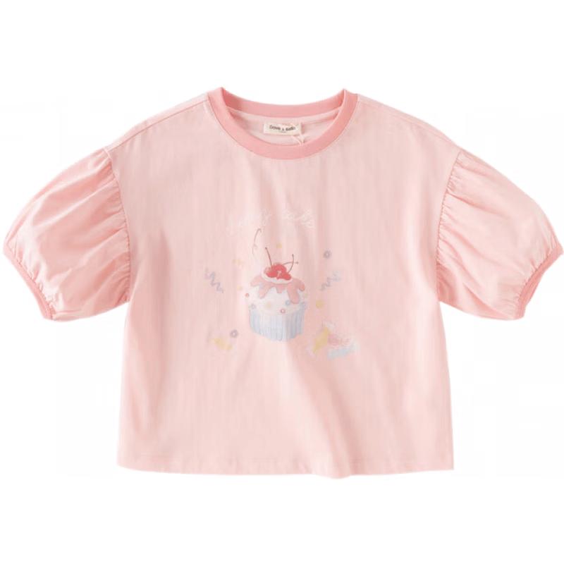 DAVE&BELLA Girls  Moisture-Wicking Short Sleeve T-shirt 130
