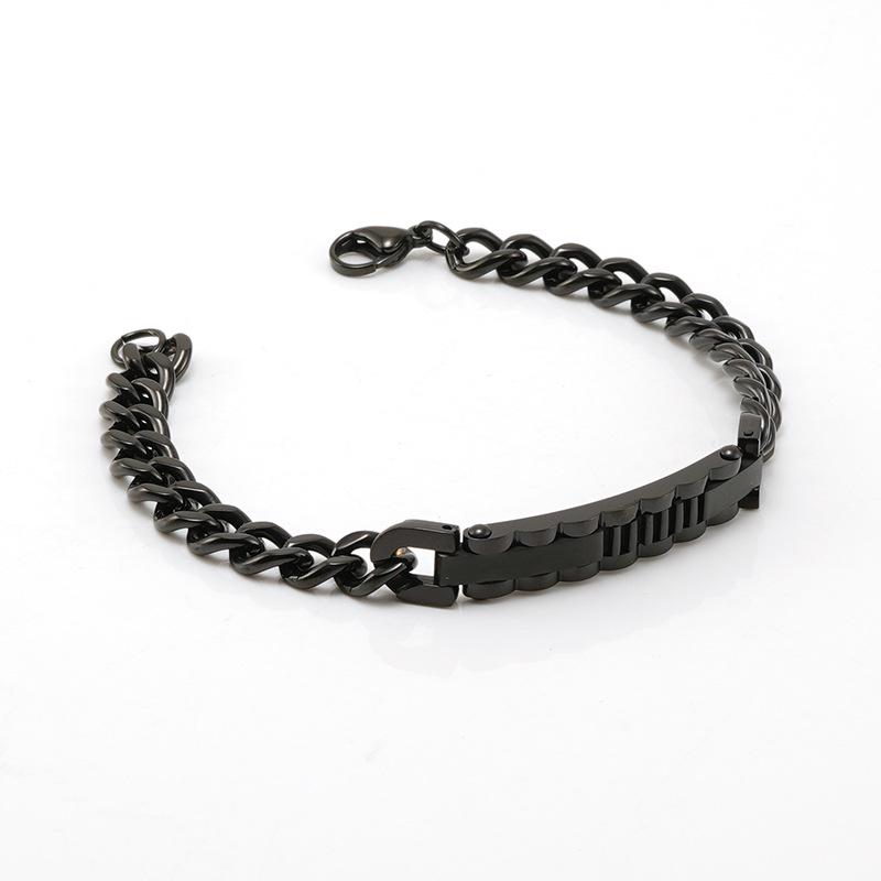

Stylish 8MM Titanium Steel Men s Bracelet - European & American Design