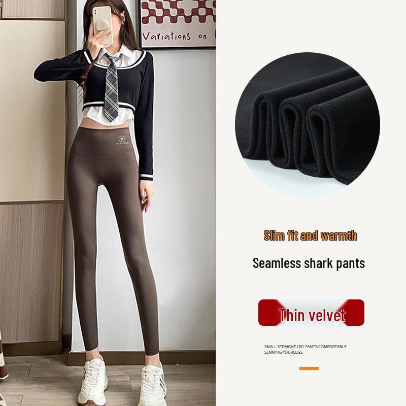 

High Waist Tummy-Control Yoga & Cycling Pants - Elastic, Close-Fitting, Shark Design. XXL (140-160 jin)