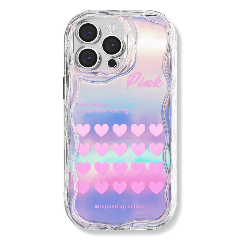 Zhitai Laser Paper Apple iPhone Case with Cream Pattern & Chain, Compatible with iPhone 16 Pro, 14, 12, 15, and 7/8.