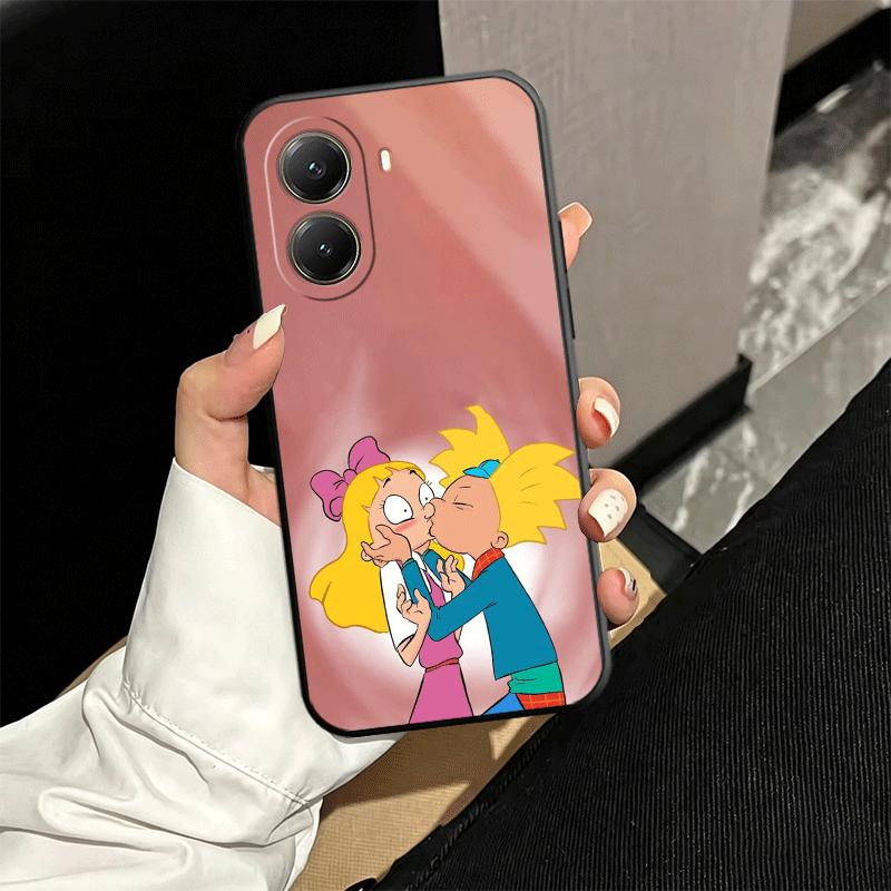 

Cartoon Hey Arnold Helga Soft Phone Case for Xiaomi Poco X5 X6 X7 X8 Pro Max X3 F7 F8 Ultra M8 M7 M6 M5 Redmi 15 15C 14C 13C 12C Xiaomi Poco M8 Pro