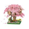 Purple Blossom Sakura Tree Micro Mini Building Blocks Toys Perfect Gift Multiple Styles Office & Home Decor Challenging Bricks