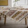 Toalha de mesa boêmia Toalha de mesa resistente a óleo e água Toalha de mesa de jantar Toalha de mesa para acampamento e festa de casamento
