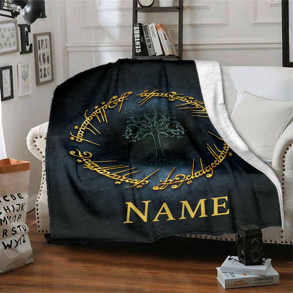 Warnermedia (19) Personalized Name Blanket Cozy Personalized Blanket Soft Warm Cozy Suitable for Sofa Bed Living Room Couch Four Seasons Multipurpose