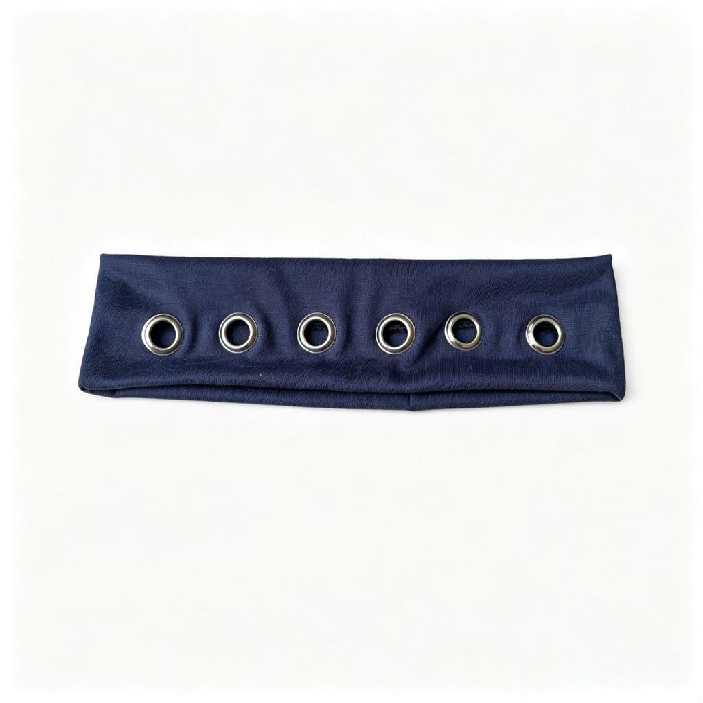 European and American Style Eye-catching Polyester Geometric Hollow Elastic Unisex Punk Hair Headband Hair Accessory