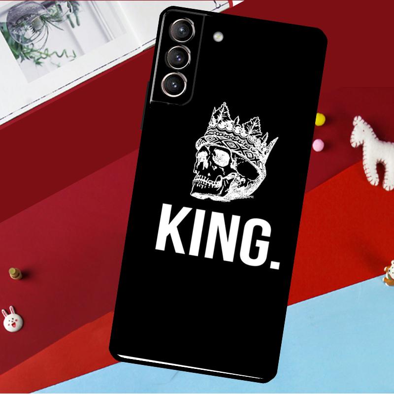 

Cute King Queen Crown Funda For Samsung Galaxy S26 S25 S24 S21 S22 S23 Ultra S10 Plus S20 FE S25 FE Phone Case Galaxy S23 FE