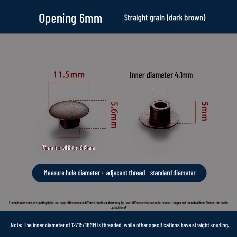 Universeller Runder Dekoplastikstopfen für Möbelscharniere und Schraubenlöcher