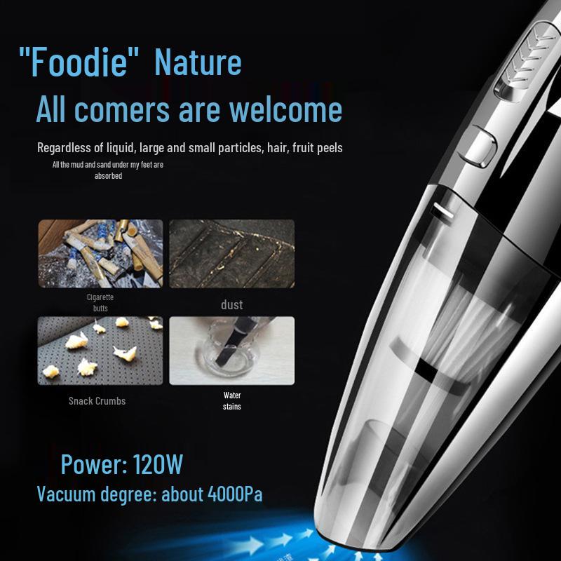 Portable Wireless Vacuum Cleaner for Home, Car, and Windows - Rechargeable with Strong Suction