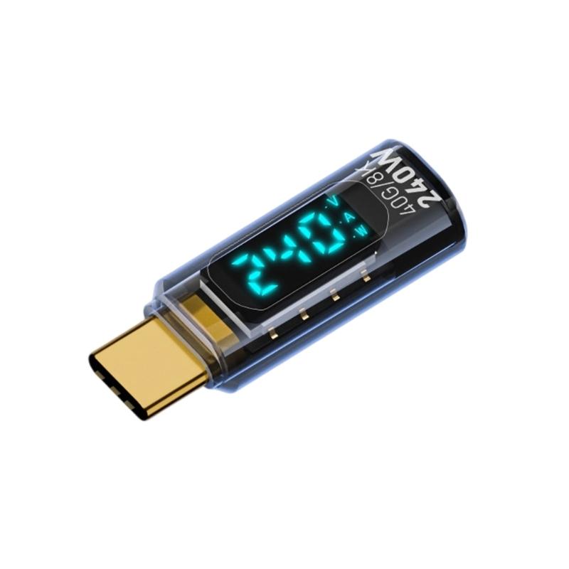 USB C to USB C Adapter 240W Charging and 40Gbps Data Transfer With Digital Display For Phones Laptops Video Transmission