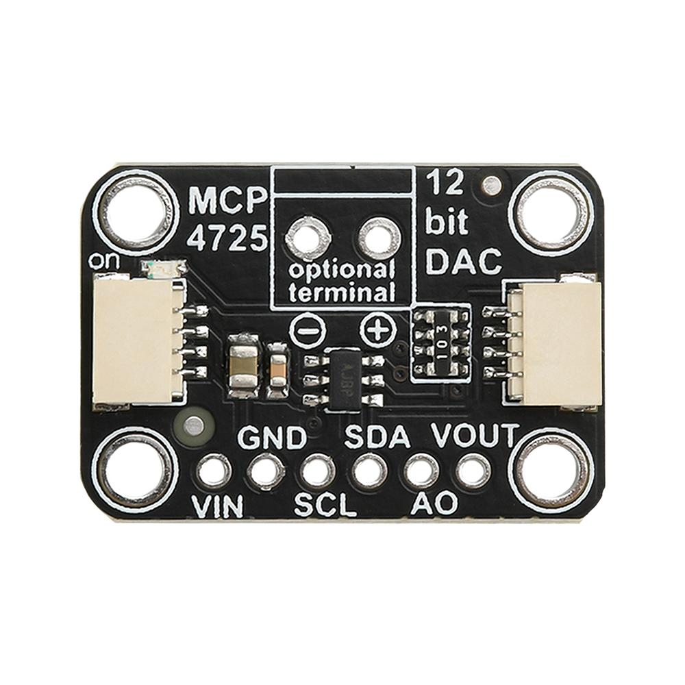 MCP4725 12 Bit I2C DAC Digital Converter Module Digital To Analong Module Development Board For STEMMA QT Qwiic 2.7-5.5V