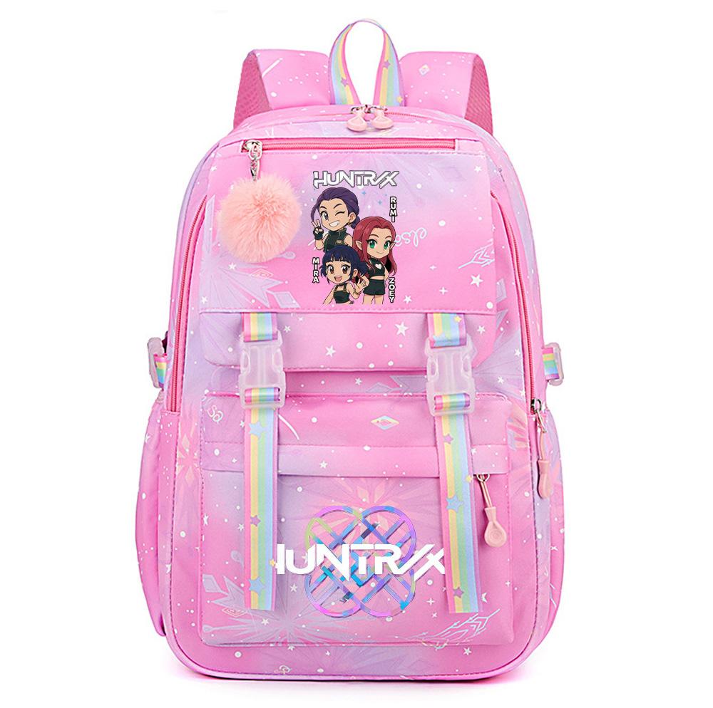 Anime K-Pop Lovci démonů Potiskovaný Velkokapacitní Voděodolný Batoh Teenger Studentka Dívka Chlapec Školní taška Taška na knihy Ženy Voděodolná Cestovní taška Mochila