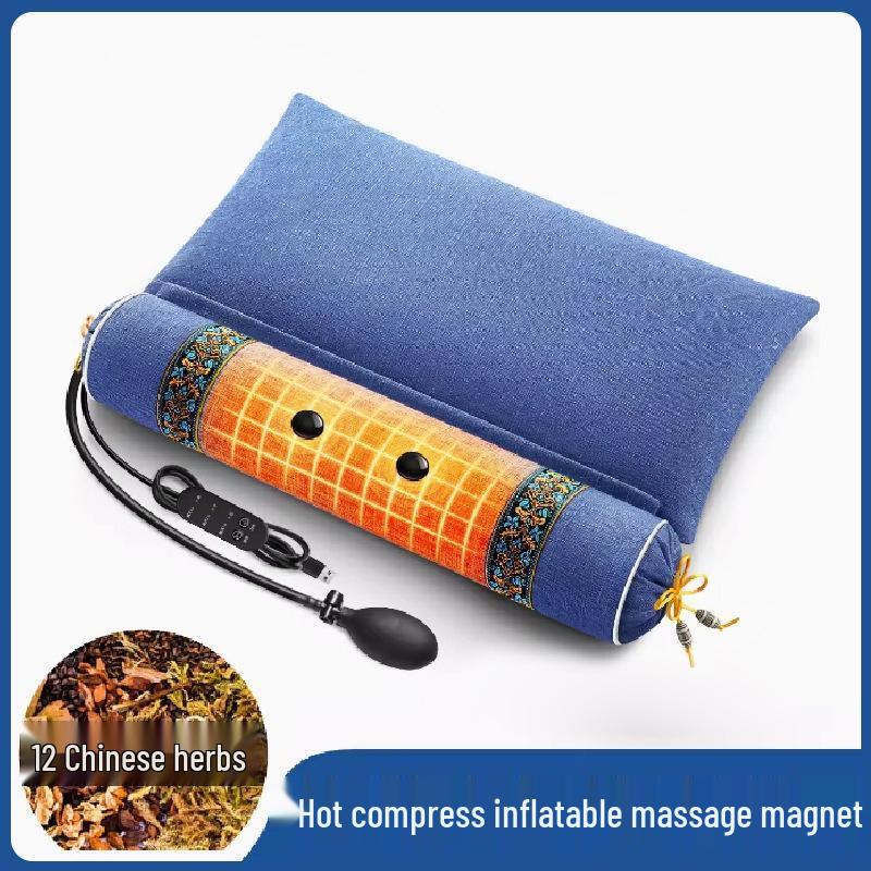 SEE KEAN Heated Traction Neck Pillow with Massage