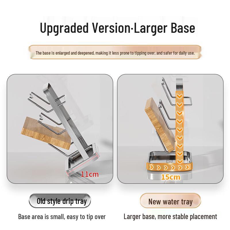 YouShu 2-Tier 304 Stainless Steel Kitchen Pot Lid Organizer Rack