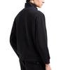 Emporio Armani Solid Color Stand Collar Embroidered Strap Zipper Hoodie Men hoodies Black 6D1MA8-1JHSZ-0999