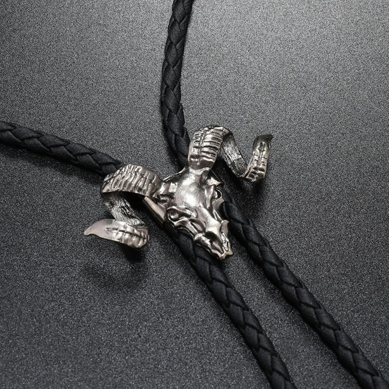 Bolo Tie for Men Teens Cowboy Western Cowgirl Alloy Sweater Shirt Decors Necktie